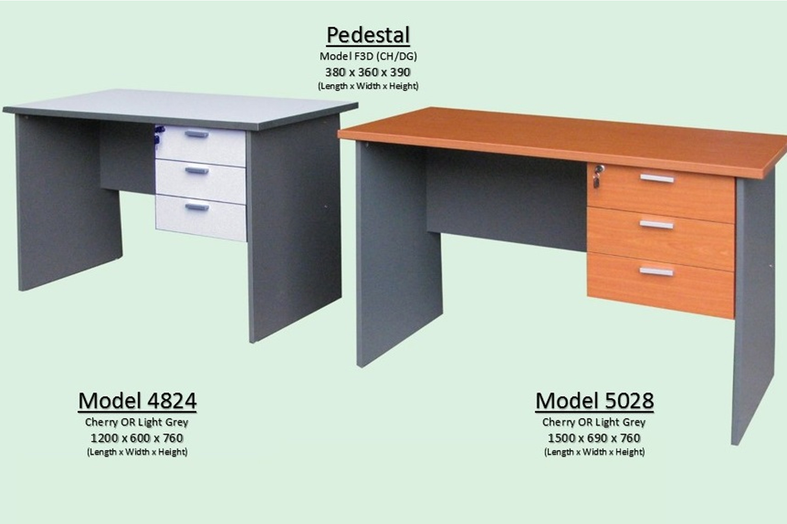 Table with Fixed Drawer