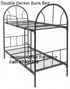 Double Decker Bunk Bed with Mesh Base Double Decker Bunk Bed with Mesh Base